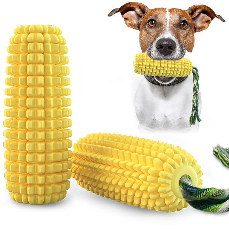 Corn Dog Stick - Популярные прочные резиновые игрушки для собак:
