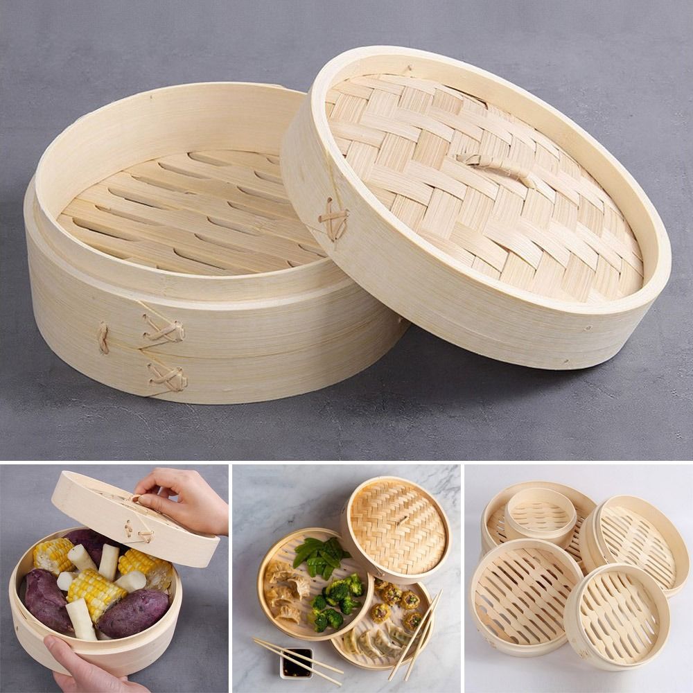 Бамбуковая Паровая корзина с к – обзор и цена Bao Steamer Bamboo